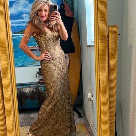 🔥Rimini by Shaw,Exquisite Sequined Stunner,Gorgeous Piece!Zip-Back,Lined,Size 4 - Picture 14 of 14